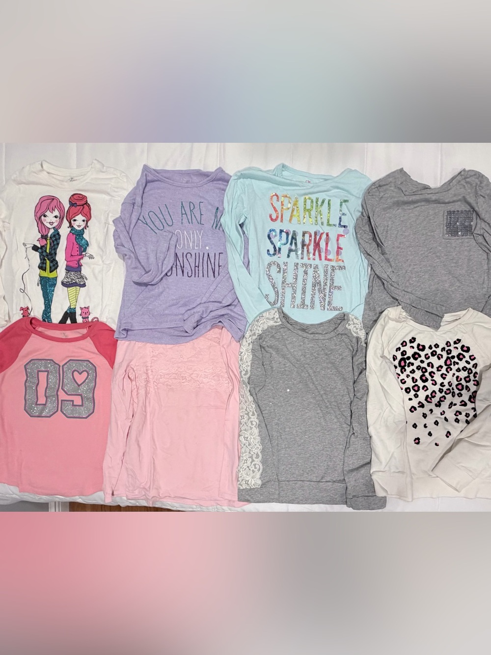 The Children’s Place Girls Size 7/8 Top Bundle - 8 Pieces